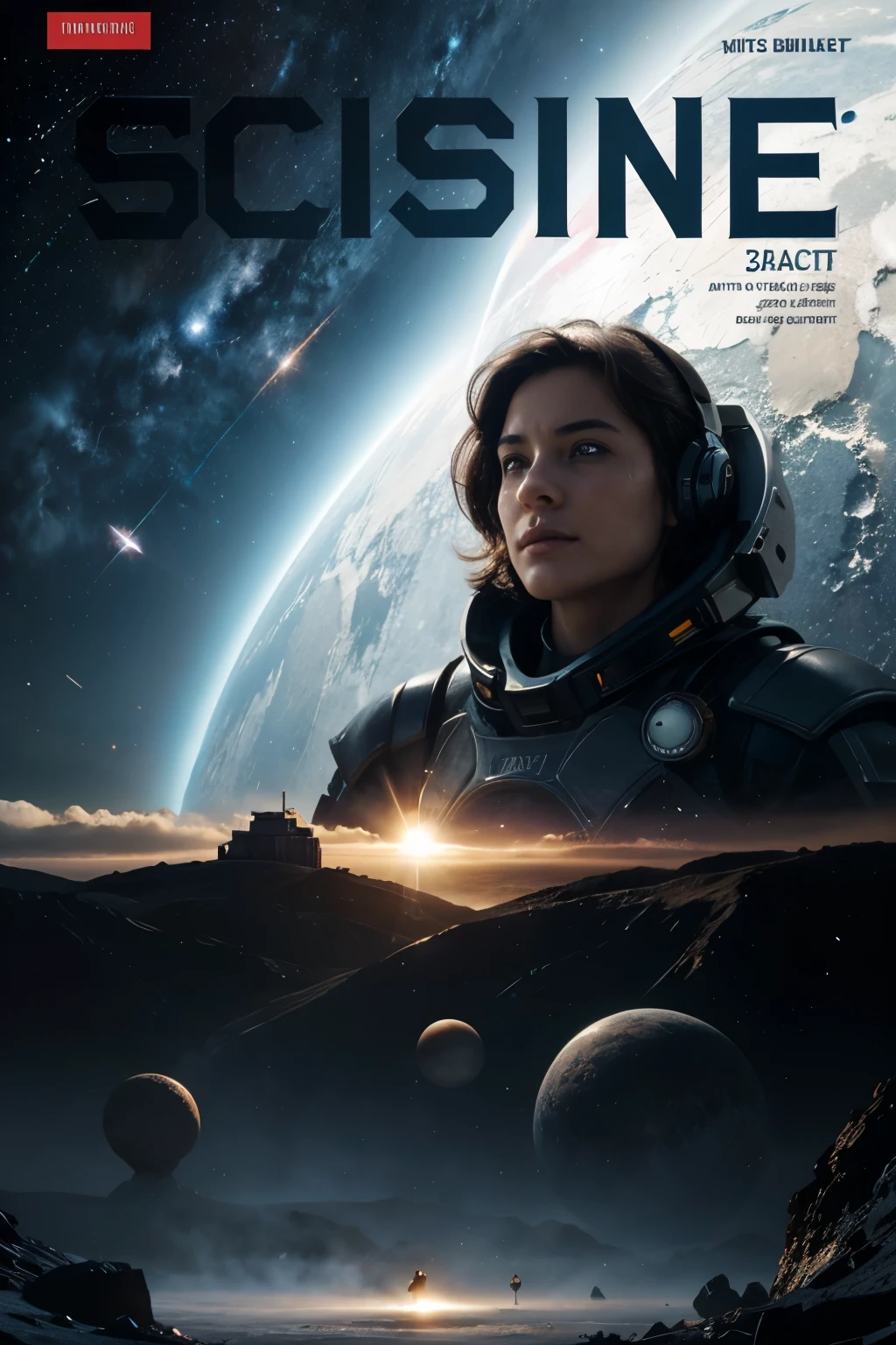 Cover for a popular science magazine about the universe and the galaxy