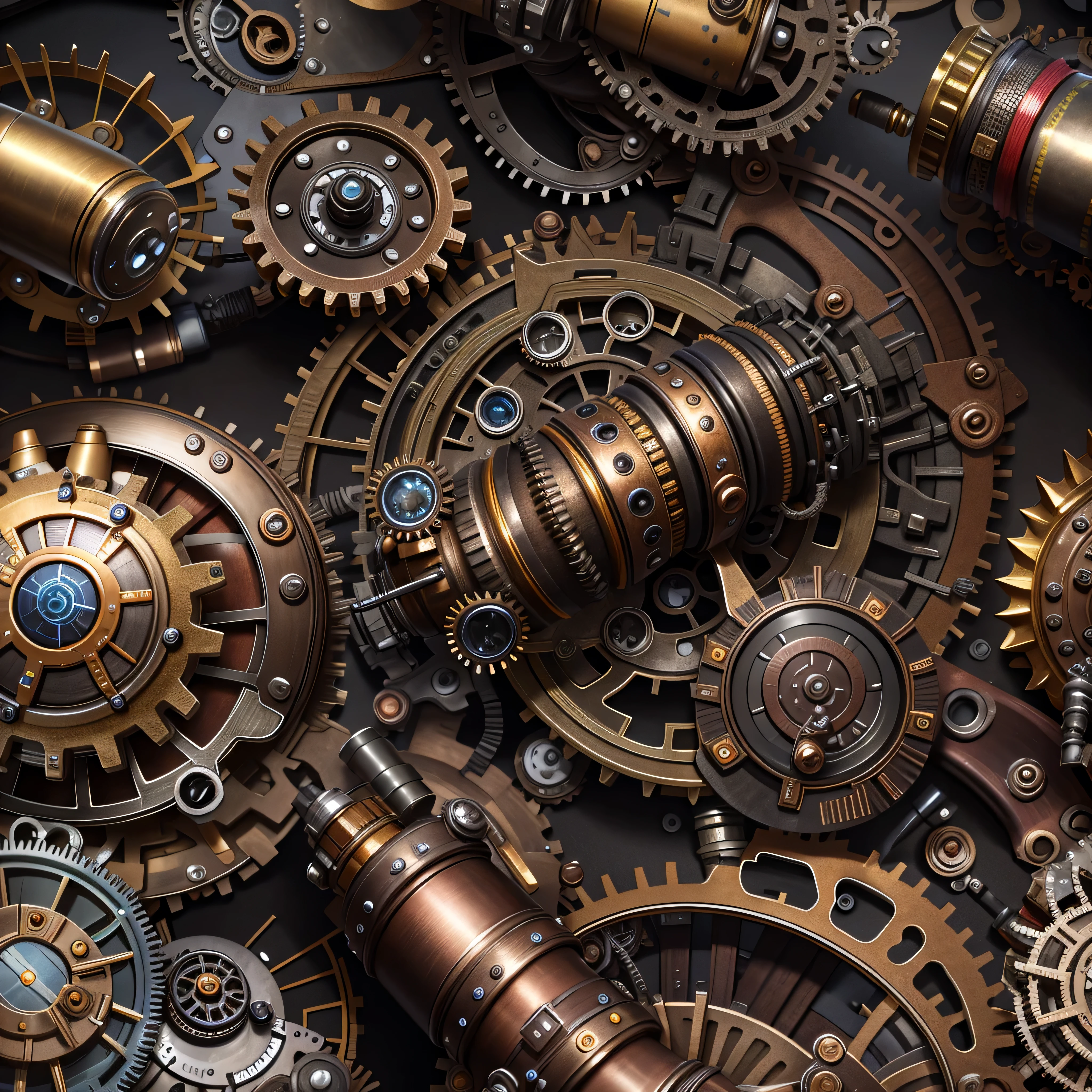 Steampunk Gear, photo-realistic, octane render, unreal engine, ultra-realistic