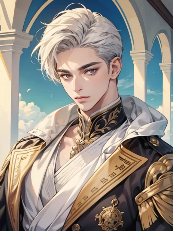 haigh quality,1boy,mature male,beautiful face,handsome male,pearl skin,male in his 20s,portlate