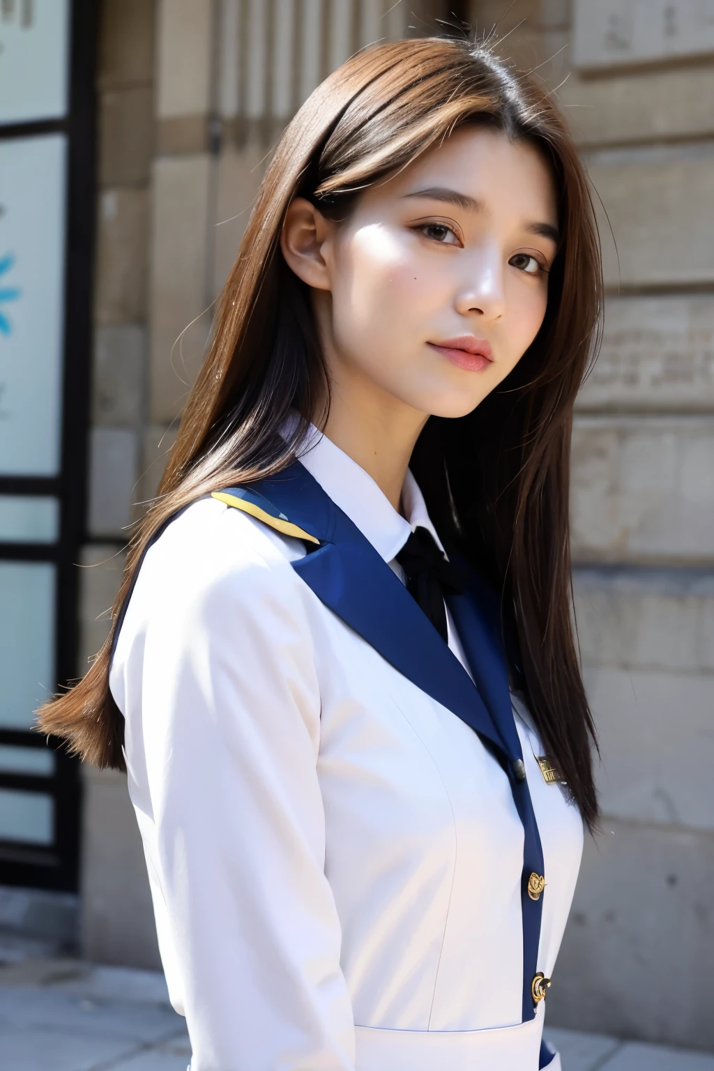 femme avec un uniforme de l'ordre de malte