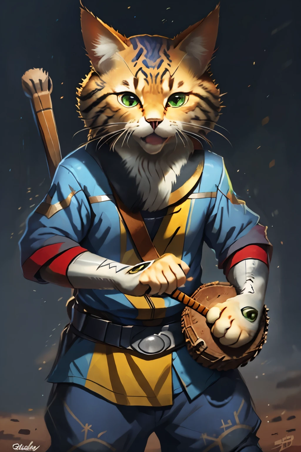 Poster for a DISNEY film with the title > where we see a cat playing drum