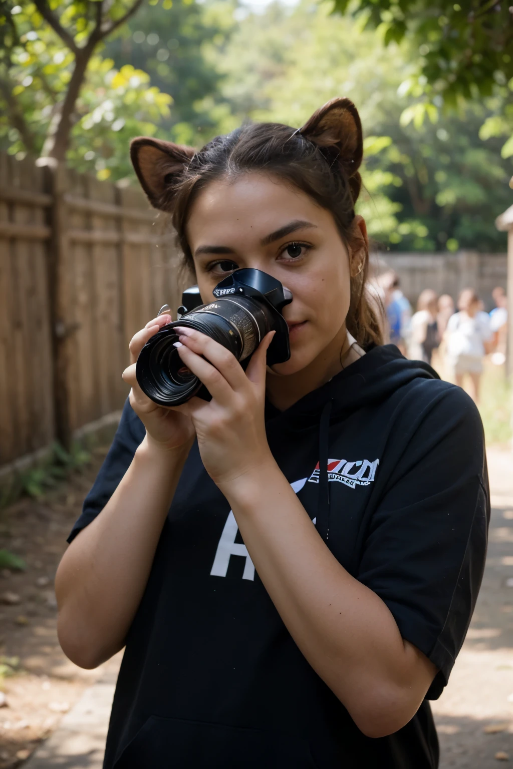 A photographer in the animal world