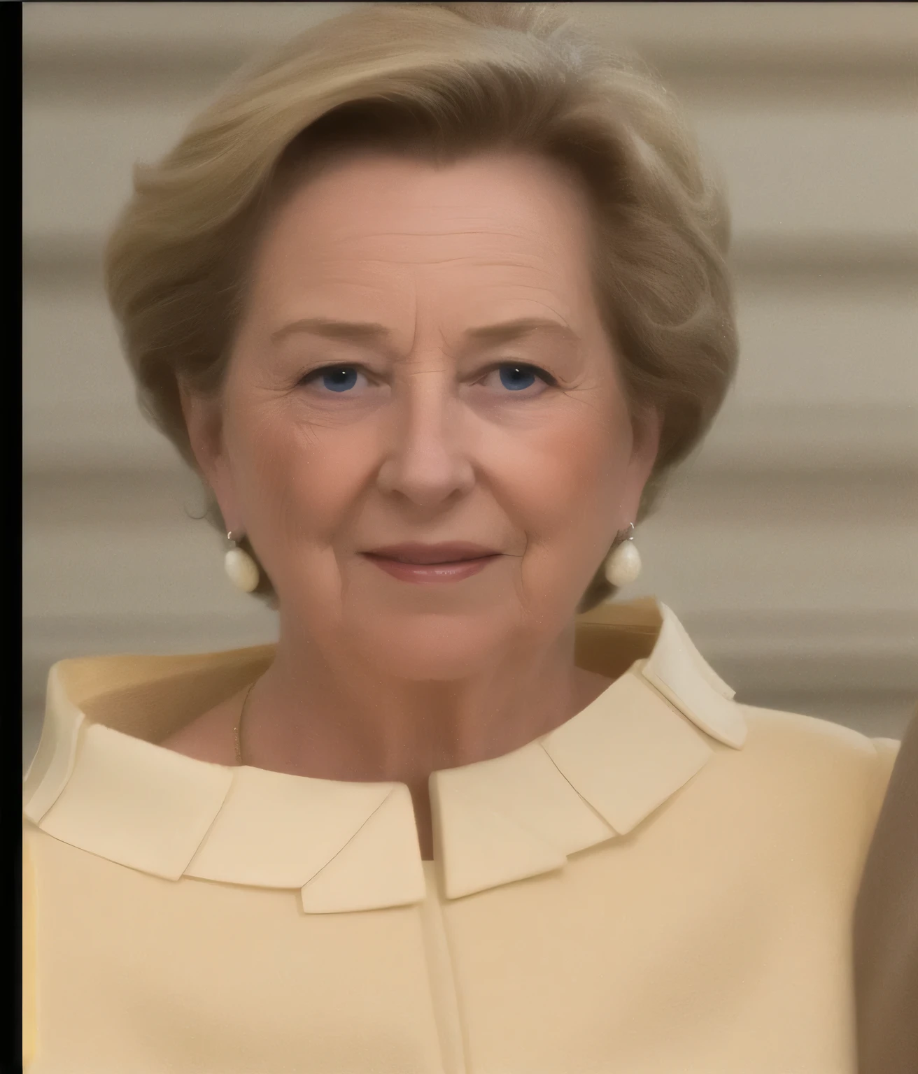 Mujer , Queen of Belgium Fabiola, He is 77 years old and has wrinkles.