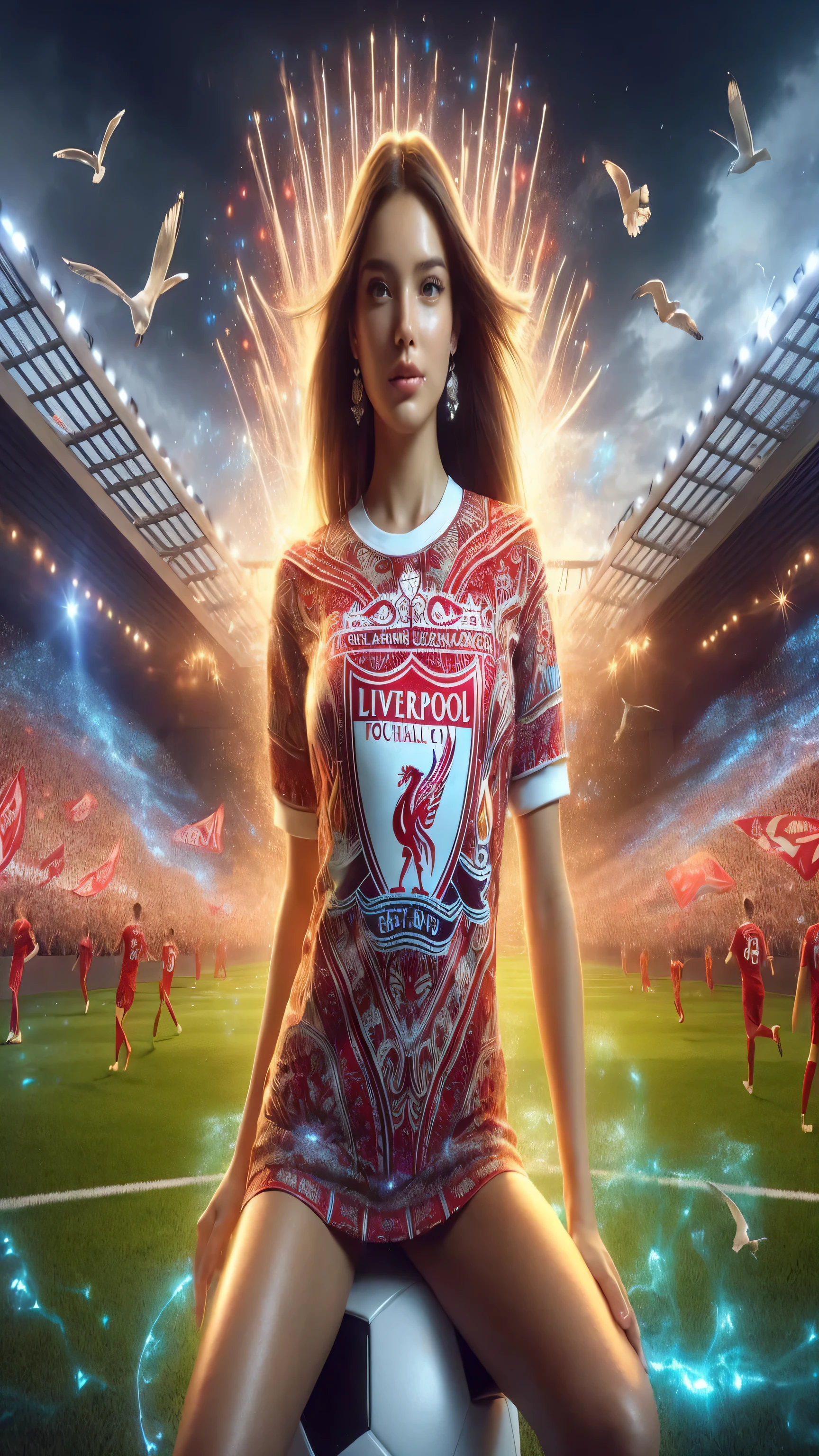 (best quality, masterpiece:1.2), ultra high res, realistic, front lighting, intricate detail, Exquisite details and textures, 1girl, solo, face highlight, upper body, detailed face, ponytail, looking at viewer, Mmasterpiece, {extremely detailed CG unity 8k wallpaper}, Amazing, finely detail, solo, detailed background, beautiful detailed eyes, cleavage, bright pupils, {{full body}, }, dynamic pose, looking at viewer, detailed clothes, cinematic lighting, close-up, best quality, Masterpiece quality, best quality, high_quality, high_resolution, masterpiece*portait, whitespace, colorful, 1girl, solo, black_hair, prism hair, realistic eyes, realistic eyes, blue eyes, full_body, realistic hand, realistic finger, good finger, real texture, real image, serious, masterpiece realistic