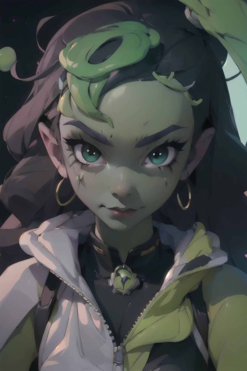 highres, masterpiece, perfect lighting, bloom, cinematic lighting,young, female, looking at viewer, portrait, (close up), pov, from below, fisheye lens (space_baby girl, green skin),looking down, bending over,fantasy art 8k,masterpiece,score_9,score_8,score_7,score_8_up,score_7_up,score_6_up, commentary, commentary request creatures, game_Lunaflame_Pony_XL:0.9>
pmmkr2024, magic, anime, cartoon, creature, best quality, trending on artstation,baby girl,green skin,green eyes,creepycute,quadruped,alien,dark hair