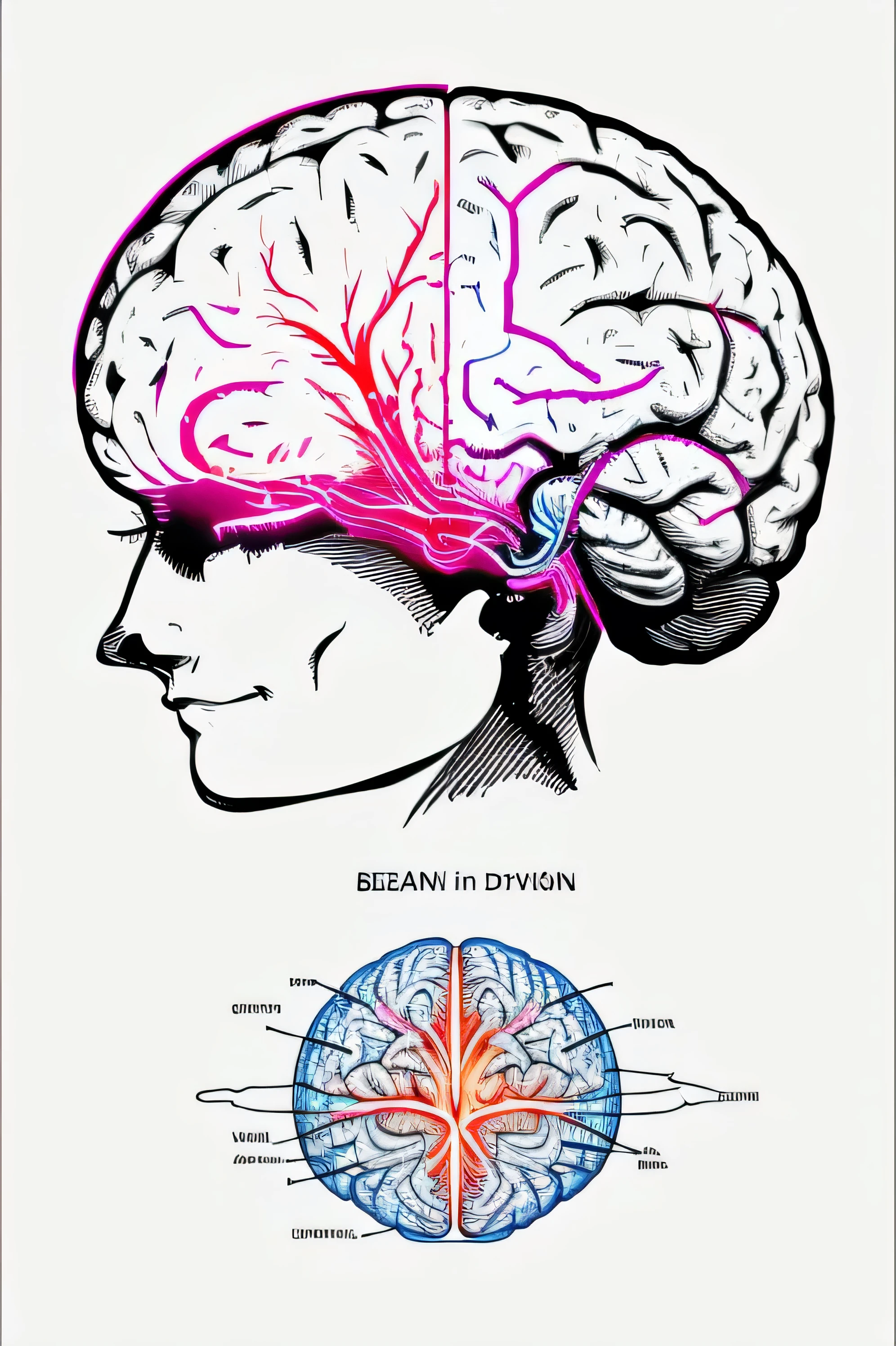 brain drawing