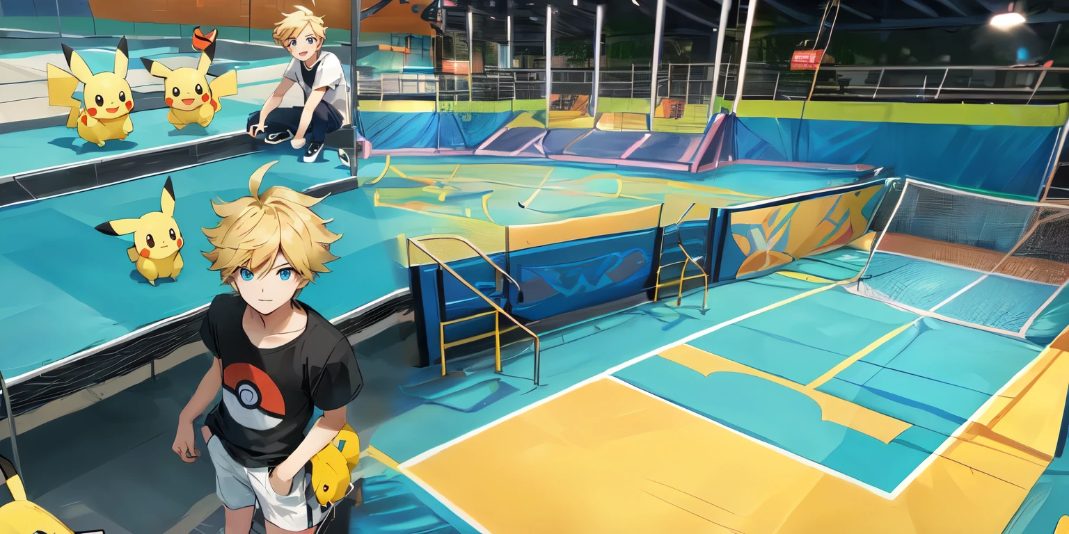 pokemon trampoline park background