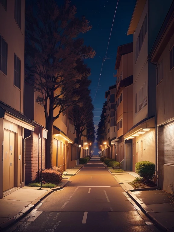 there is a street light that is next to a tree, anime beautiful peace scene, beautiful anime scene, beautiful anime scenery, anime background art, anime art wallpaper 4 k, anime art wallpaper 4k, anime art wallpaper 8 k, beautiful art uhd 4 k, beautiful anime, anime wallpaper 4k, anime wallpaper 4 k, anime scenery, anime landscape wallpaper