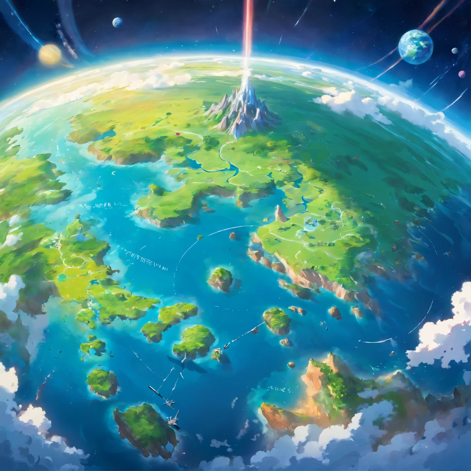 planet earth seen from space