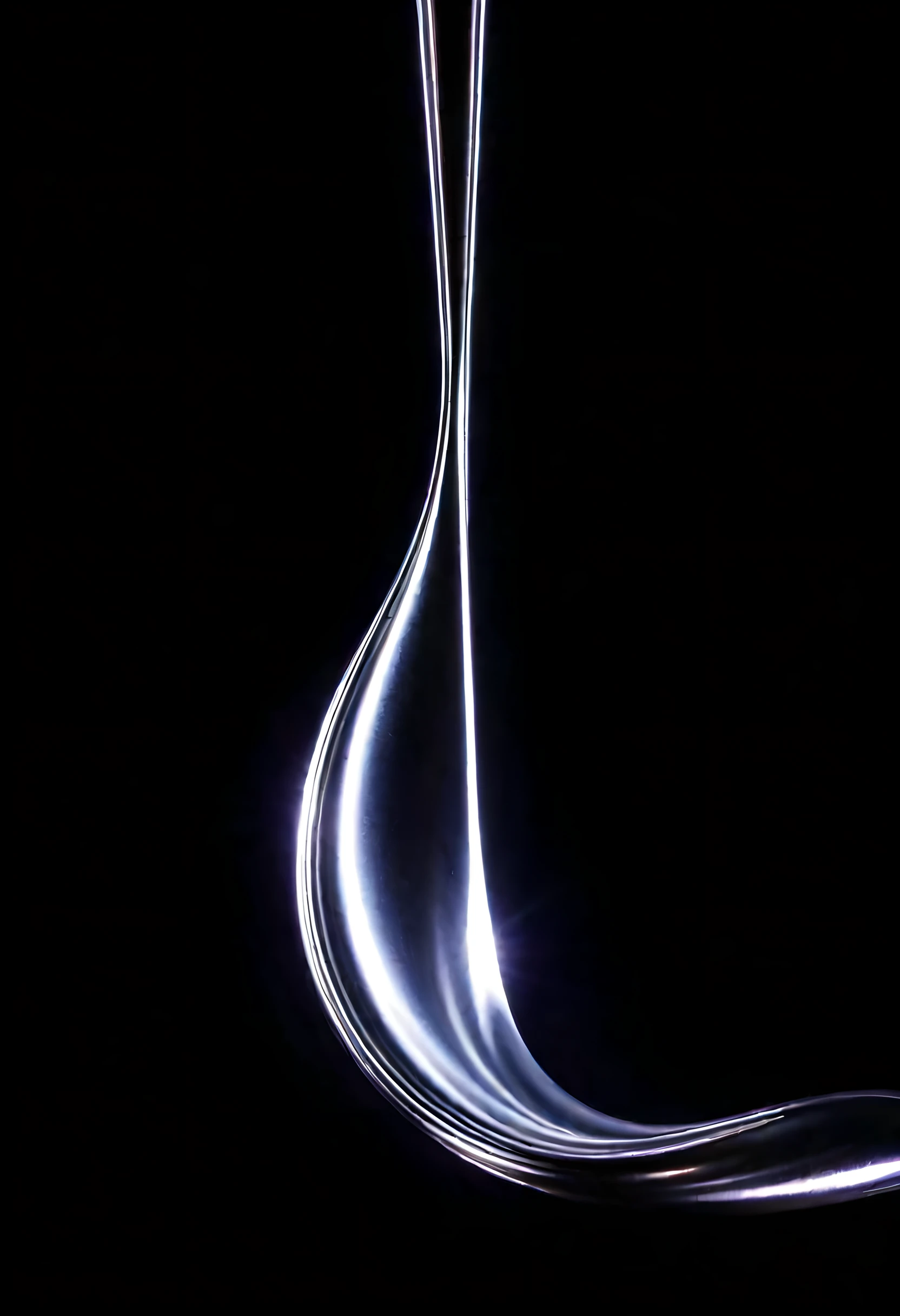 Silvery-white liquid metal, true metallic luster, liquid metal, flowing liquid metal, elemental, focused, ((simple dark background, studio lighting))