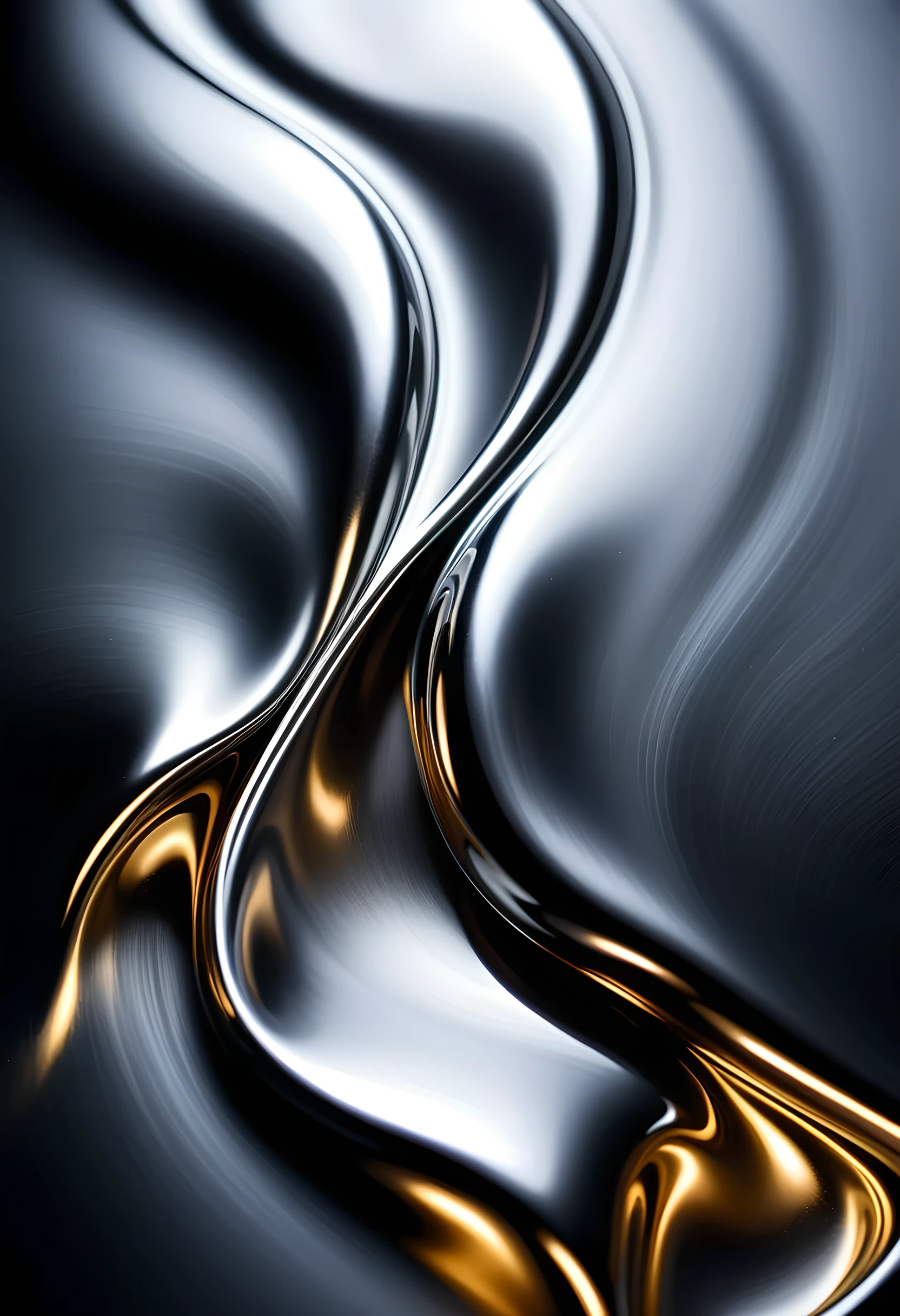 Silvery-white liquid metal, true metallic luster, liquid metal, flowing liquid metal, elemental, focused, ((simple dark background, studio lighting))