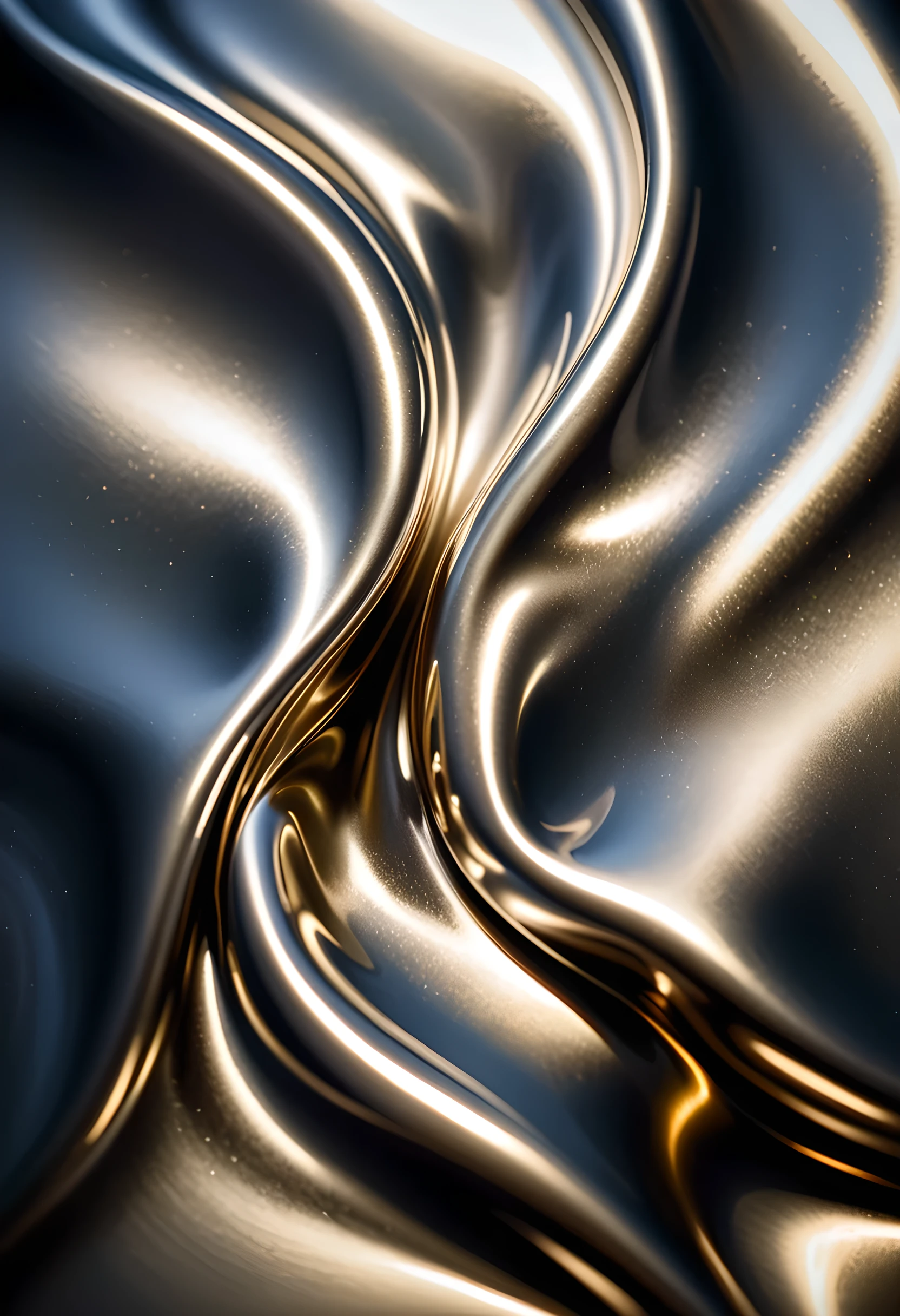 Silvery-white liquid metal, true metallic luster, liquid metal, flowing liquid metal, elemental, focused, ((simple dark background, studio lighting))