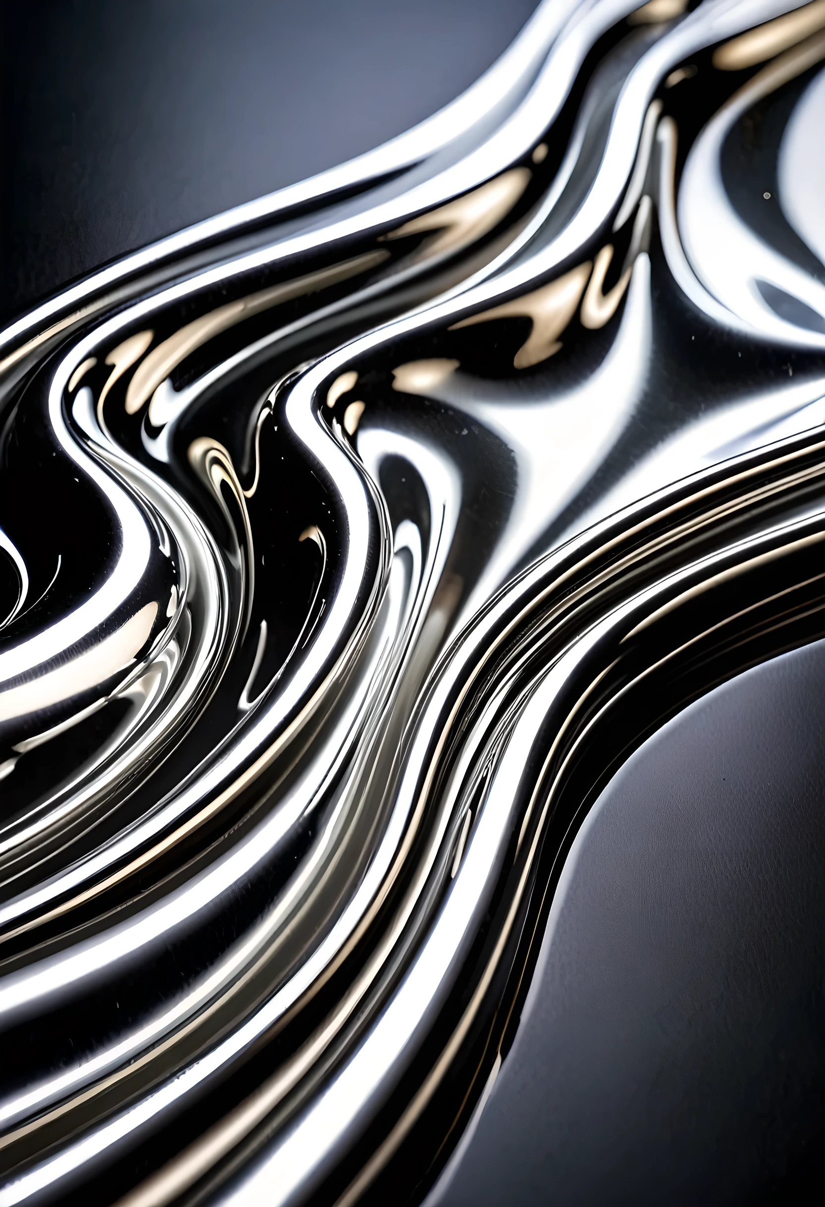 Silvery-white liquid metal, true metallic luster, liquid metal, flowing liquid metal, elemental, focused, ((simple dark background, studio lighting)),detail,