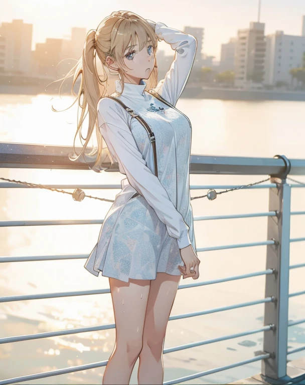(Very detailedな CG Unity 8k 壁紙), (masterpiece), (highest quality), (Very detailed), (Best illustrations), (Best Shadow), (Absurd),
BREAK
girl, Sweat, vapor, Center of chest, Browsing Caution, shy, Show Viewer,