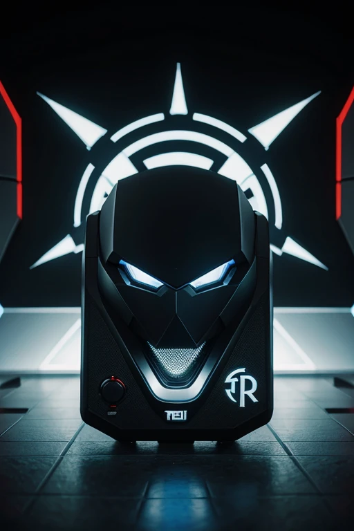 logo tecnologico estilo futurista para local de hardware gamer con la insignia rdtek