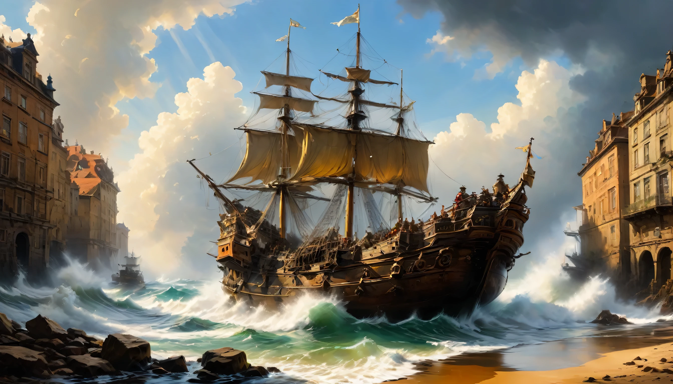Made of liquid metal, Direction: Andreas Achenbach, melhor qualidade, Obra de arte, very aesthetic, perfect composition, detalhes intrincados, ultra-detalhado