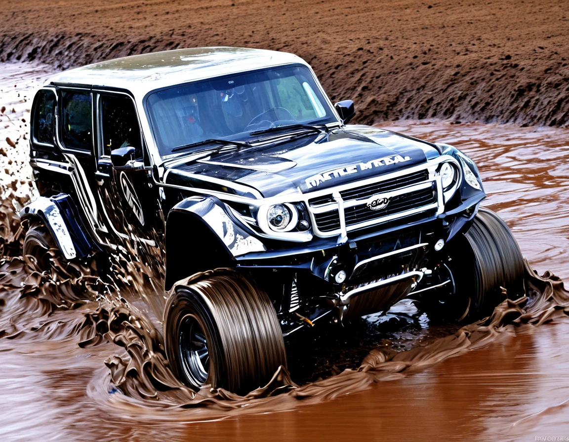 Liquid metal cars racing by, heavy metal tires bouncing off liquid metal, metal roads muddy with liquid metal, liquid metal splash, metal mud, All liquid metal