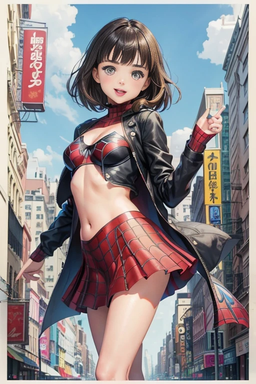 Miranda Kerr、マーベルコミックの映画Poster、so beautiful、Movies about Spider-Man、sexy、whole body、Wearing a skirt、Premiere Date、Poster、belly buttonを突き出す、new york、She's wearing a ripped Spiderman suit、The suit is torn、Wearing a skirt、Red and black color scheme、dynamic、masterpiece、highest quality、Super detailed、Very detailed、Delicate and beautiful shine、Ultra-high resolution、Cinematic、break、breakドロップ、(Torn clothes:1.5)、(Wet clothes:1.4)、Bare shoulders、Real Rain、Wet Hair、belly button、Exposed Skin、sexyな肩を披露
