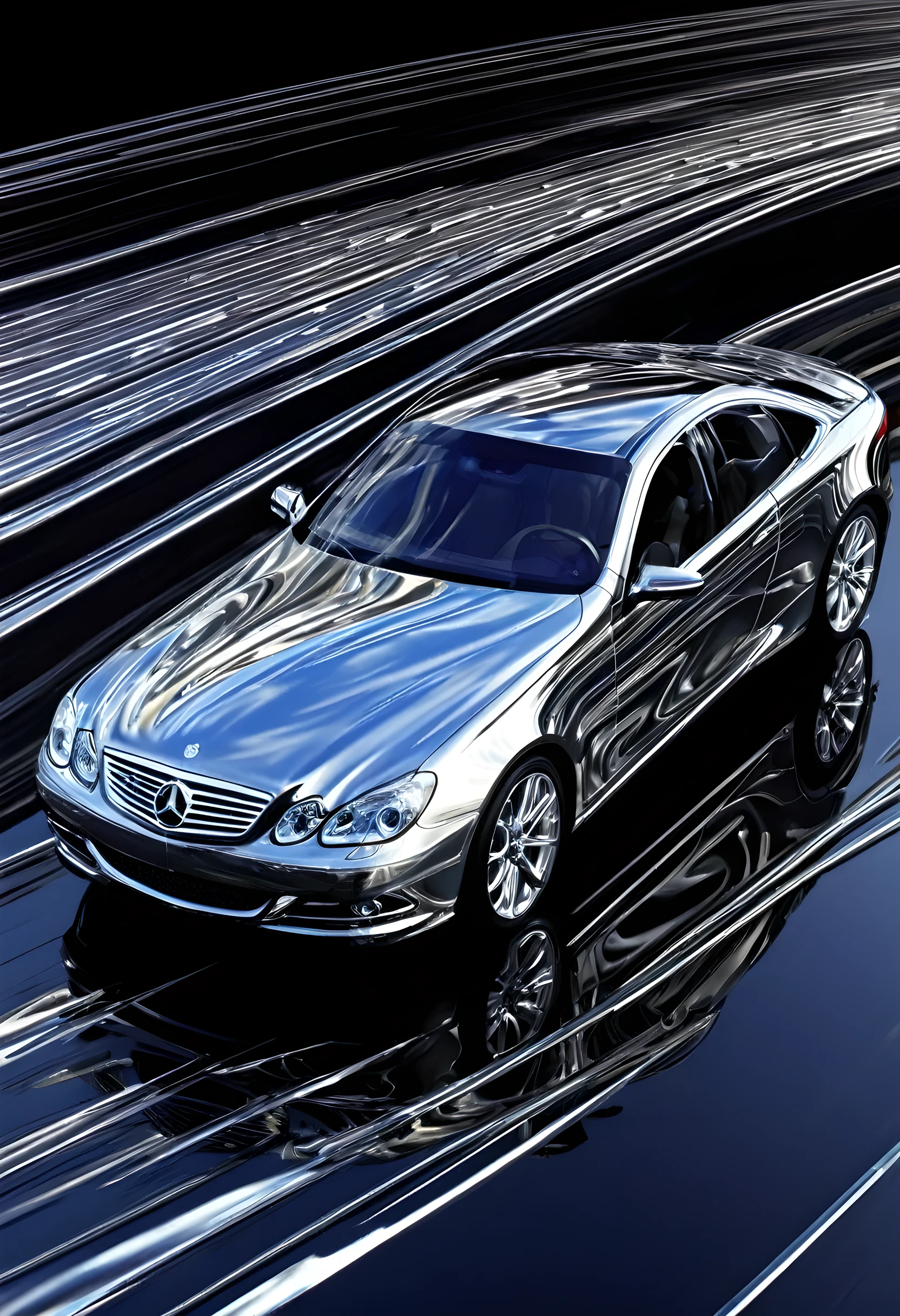 Fast-moving liquid metal automobile,　