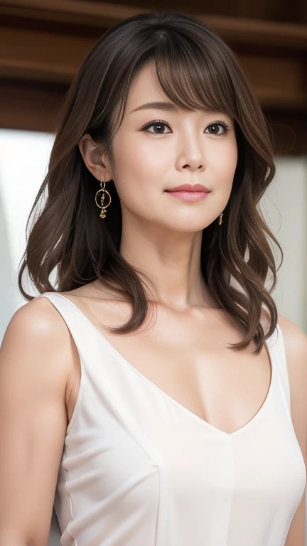 ((masterpiece, best quality)), (asian mature woman:1),(hand behind your head),,50 years old, (baloon-sized tits),(big tits:1.2),(huge breasts),(curvy body:1),(high detail skin),,,(wearing transparent white blouse:1.1),(wetting and transparent white blouse:1),(sweaty skin:1.2),(wetting skin1.2) ,(seductive expression:1),, office background, (UHD, 8K wallpaper, High resolution), intense sunlight, Cinematic lighting, physically-based rendering, award-winning, extremely detailed skin, extra detailed face, high detail eyes, Carl Zeiss 85 mm F/1.4, by Ellen von Unwert