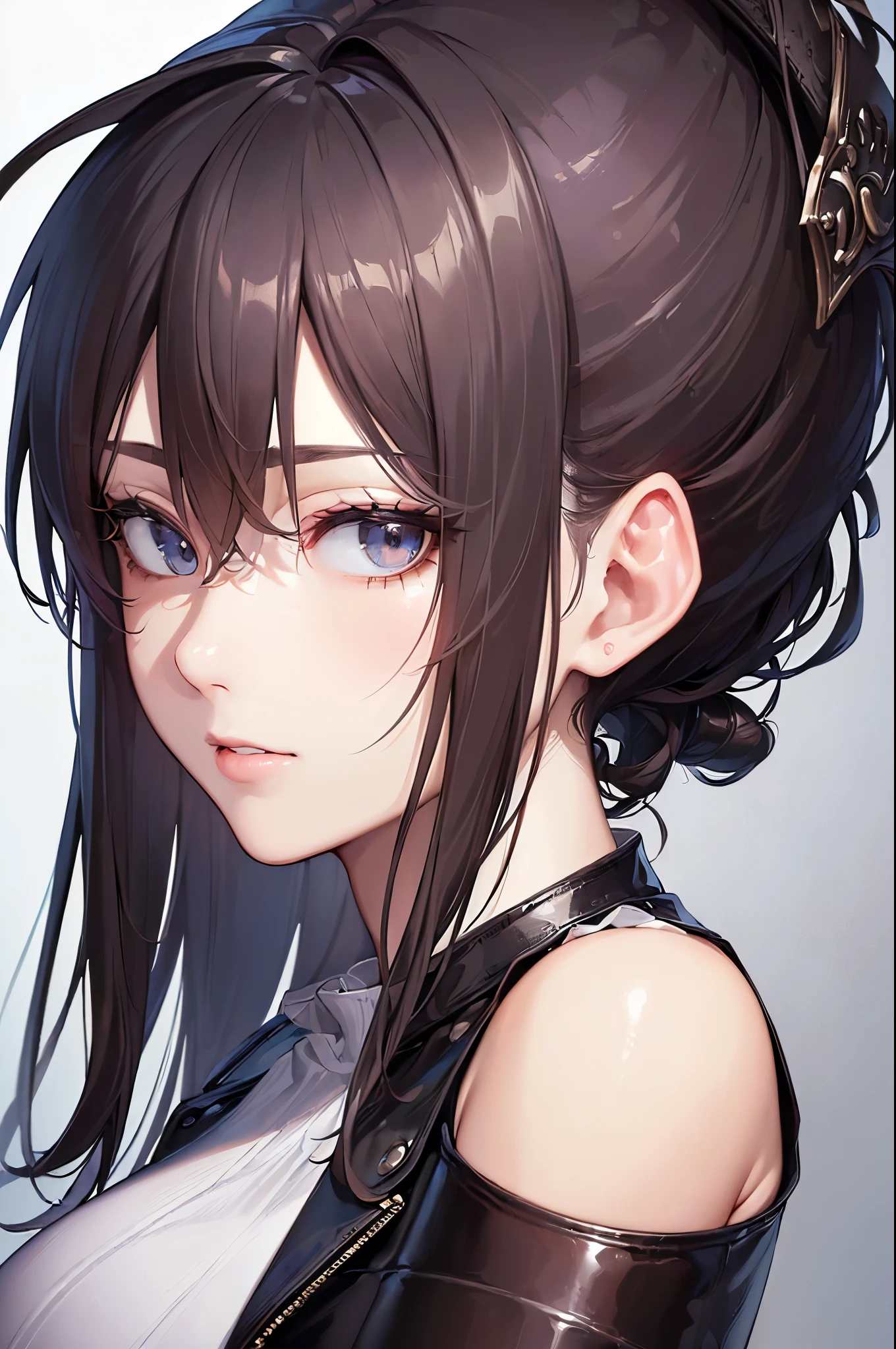 (((masterpiece))), (((High resolution))), (((8K quality))), (((perfect face))), (((Korean idol))), (((sleeveless tops))), ((leather pants)), high resolution face, (((top quality eyes))), (((detailed face))), (((detailed texture))), look at the camera, big tits