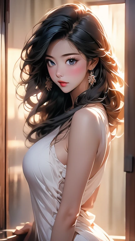 Mature Woman、Japanese、Medium Hair、Big Tits、nude、Black Hair、Long Hair、