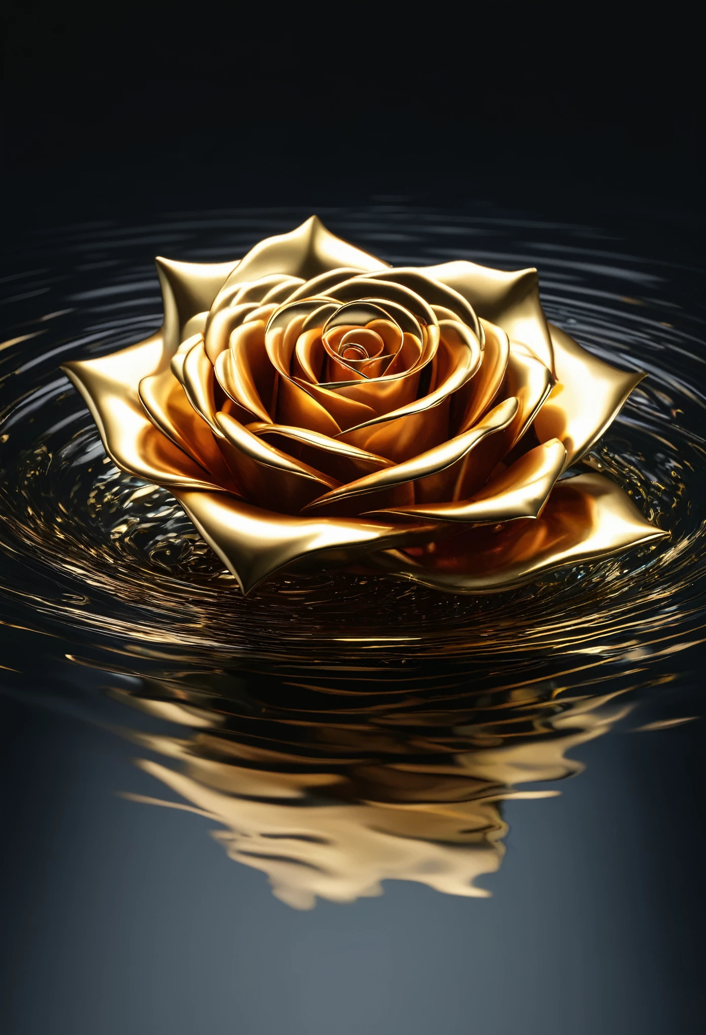 Liquid Metal,Water-like metal,flow的金属,flow,Rose,concept,