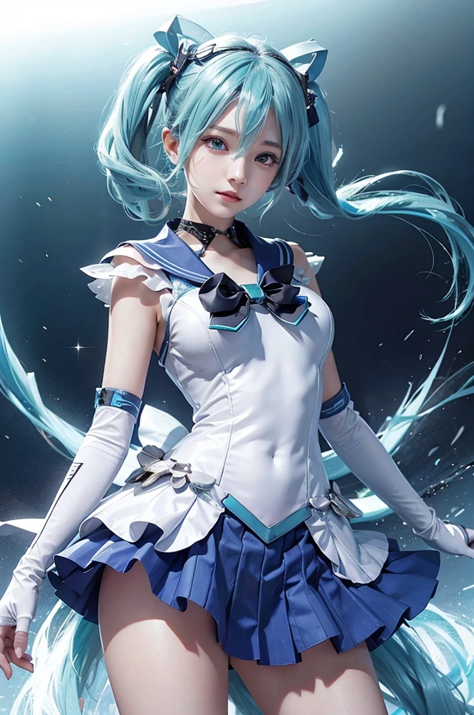 Hatsune miku, realistic, blue hair, ultra detai