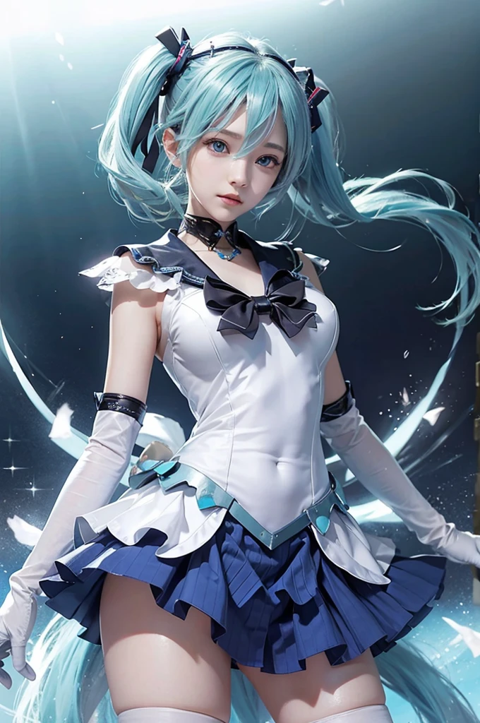 Hatsune miku, realistic, blue hair, ultra detai