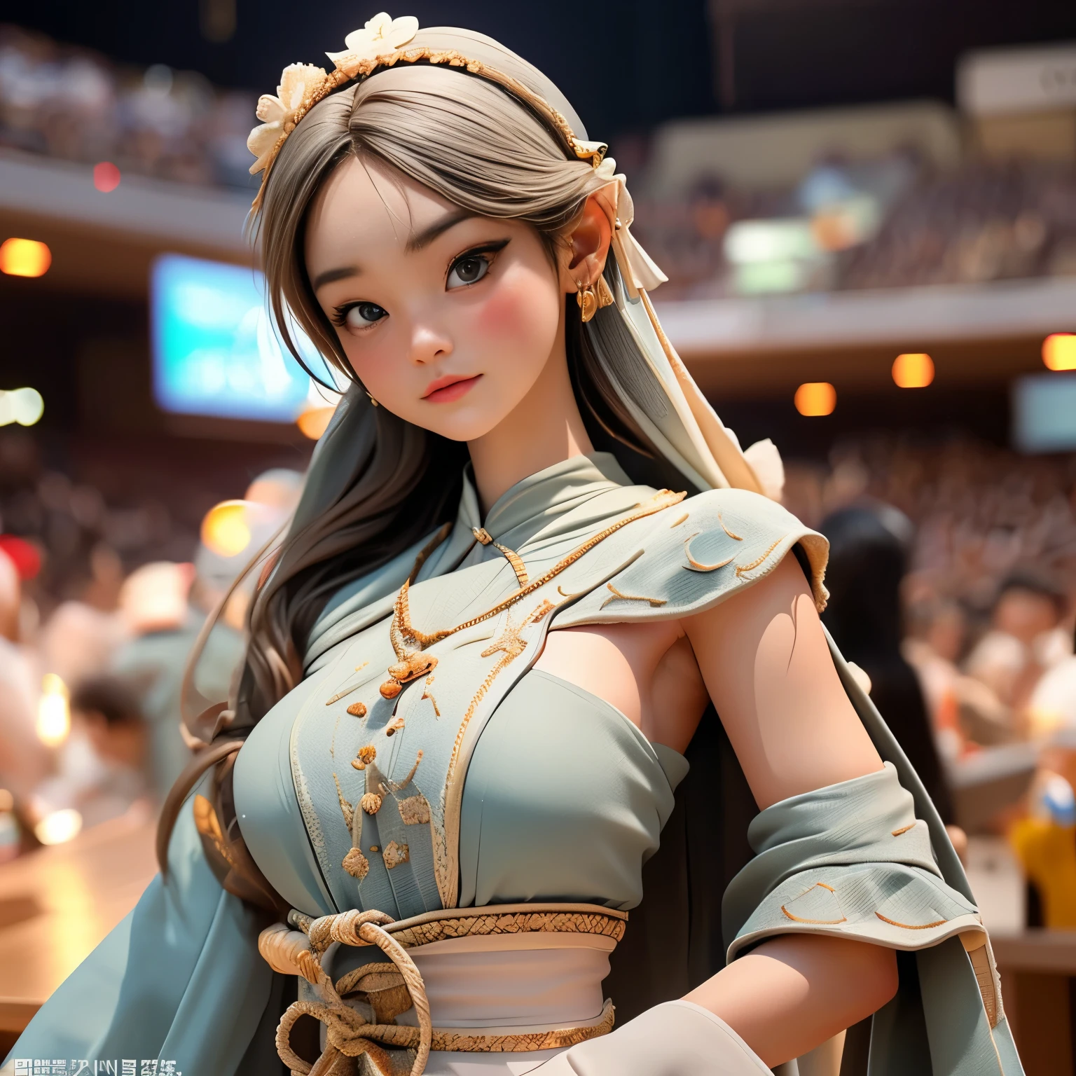 (Highly detailed body、Highly detailed face、highest quality:1.2)、woman、Looking at the audience、Medium Shot、