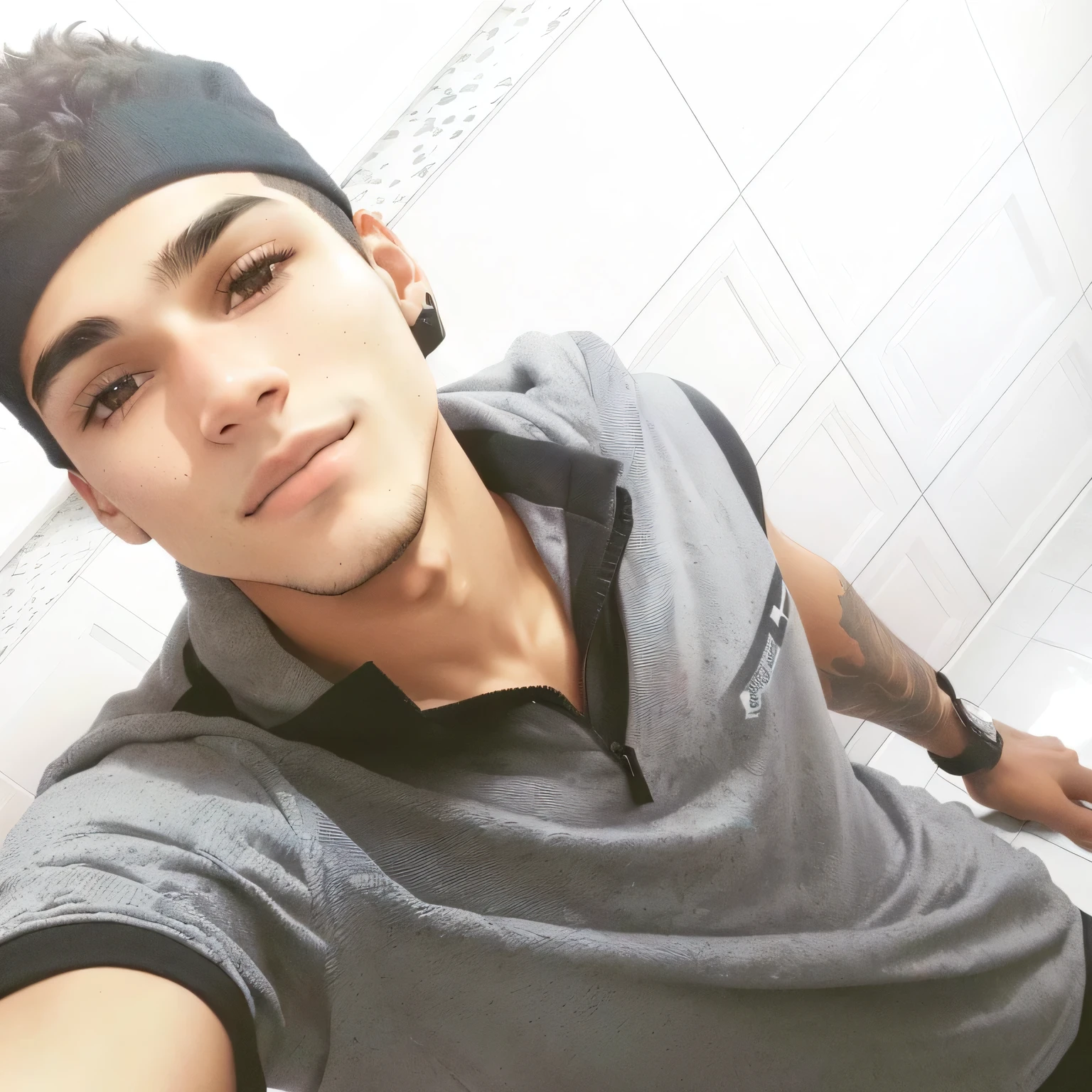 there is a man taking a selfie in a bathroom, caio santos, boy, around 1 9 ye years old, mateus 9 5, ismail, he is about 20 years old, he is about 2 0 years old, male teenager, 1 6 y old, andreso carvalho, alejandro, david rios ferreira