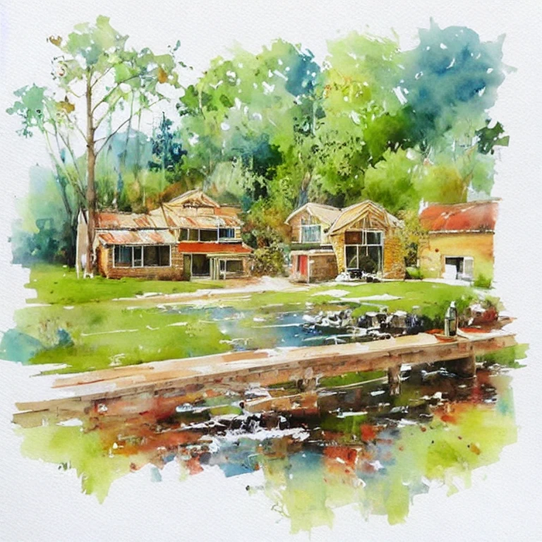 (masterpiece, best quality:1.2), KTHOUSE Style - Water color sketch, Water color style