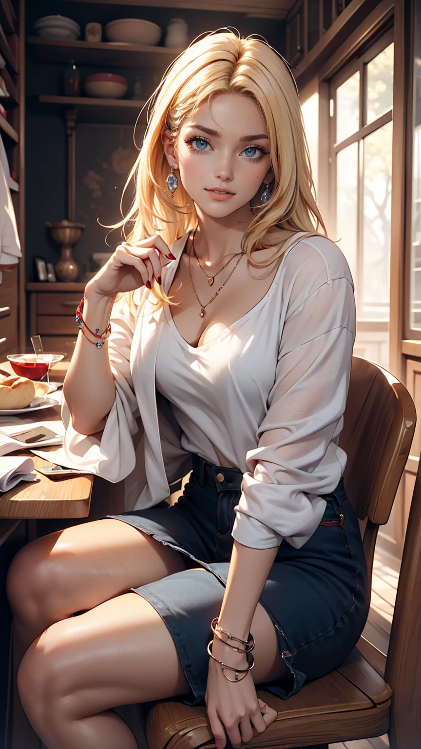 ((最high quality, 8K, masterpiece: 1.3, Ultra HD, high quality, 最high quality, High resolution, realism)) 、A 22-year-old extremely beautiful white woman、Hair color blonde、blue eyeedium Hair、Straight Hair、smile、Slender but well-proportioned body、Background blur((depth of field))、Aerial perspective((atmospheric perspective))、I want my head to stay off screen、Put an anklet on your ankle、Wearing red nail polish、I'm getting a pedicure、Wearing a micro bikini