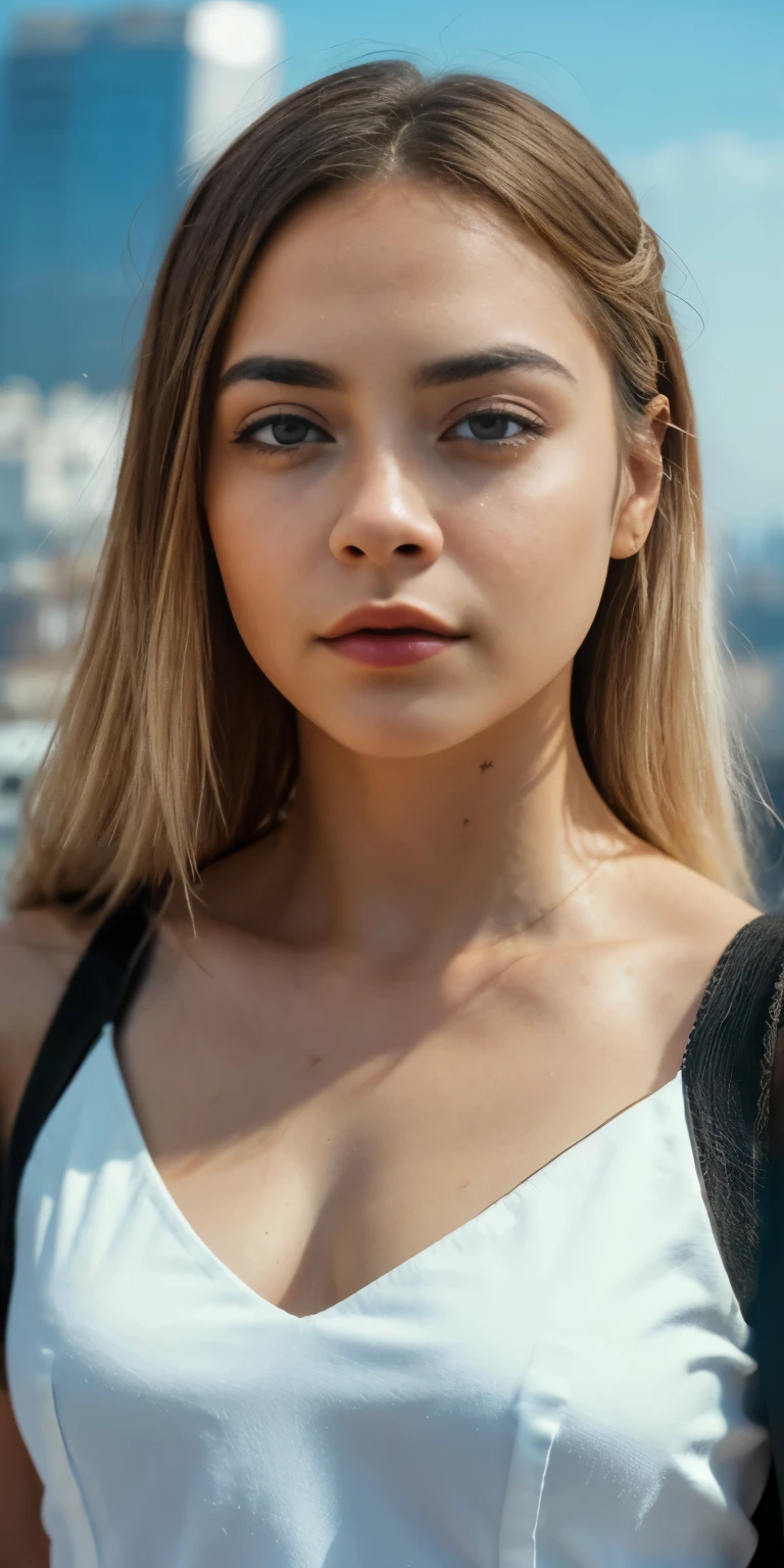 (1 chica:1.3), Solo, (((Very cara detallada)))), ((Ojos y rostro muy detallados.)))), hermosos detalles ojos, Partes del cuerpo__, arte oficial, fondo de pantalla unificado 8k, Super detailed, Hermoso and Hermoso, Hermoso, obra maestra, mejor calidad, original, obra maestra, super fine photo, mejor calidad, super high resolution, realismo realista, luz de sol, Retrato de cuerpo entero, belleza extraordinaria, dynamic pose, cara delicada, ojos vibrantes, (desde el frente), Lleva un traje de Spider-Man., red and black color combination, spider, fondo muy detallado del techo de la ciudad, Techo, con vistas a la ciudad, cara detallada, fondo ocupado complejo detallado, desordenado, gorgeous, blanco lechoso, piel muy detallada, detalles de piel realistas, visible pores, Enfoque claro, volumetric fog, 8k UHD, DSLR, Alta calidad, film grain, Piel blanca, photographic realism, lomography, Futuristic dystopian megalopolis, translucent