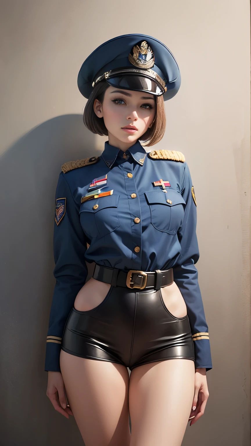 (highest quality, 8K, 32k, masterpiece, UHD:1.2), (realistic:1.5), (masterpiece, Highly detailed CG Unity 8K wallpaper, highest quality, High resolution:1.2), (Super detailed, UHD:1.2), Photo of extremely beautiful woman, ,(Short hair:1.2), beret, adult, (detailed beautiful woman:1.4), highest quality, woman, adult, (Detailed Navy Uniform:1.5), (Navy Seals:1.3), (Combat Attire)