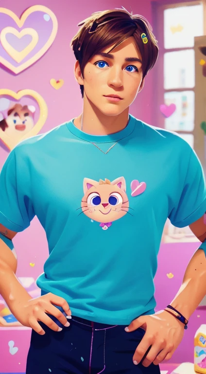 Two boys, one pinkshortbhair, one brown long-haired . Portraits,{heart effects},{Vivid Color},Pink background, multiple monochromatic colors,Wind,looking at viewer,pretty,{{Pink hospital room}}, {bandages},{pop syringe},short hair/ long hair,,Vivid Color,Beautiful, to detailed eyes, jewel-like eyes, colorful eyes, sparkling eyes,{{{Youth}}},Good looking guy,{{{boy}}},{Top quality},{{Colorful mass pills}},{{{colorful mass capsule pills}}},moe sleeves,hoodie,hairpin,rabbit,pink effect,purple cross,pink heart,stuffed cat,pink hair,top quality,CG,High Resolution,Illustration,Beautiful detailed eyes,looking at viewer,finely drawn, {Art Book}, {{Vivid Color}},Long lashes, lots of lashes,{{Face close-up}},leaning to the side,{{{Male}}},mysterious,night,{young men},{{adult men}},{{{sanpaku eyes}}}, {{{scornful eyes}}},{{{He's handsome}}}, {{Beautiful young man}},{{{{Good looking guy}}}}, Colorful, Beautiful, detailed eyes, jewel-like eyes,colorful eyes, sparkling eyes,{{{{{boy}}}}},Wind,{1boy},{1 person} hyper jock, moon