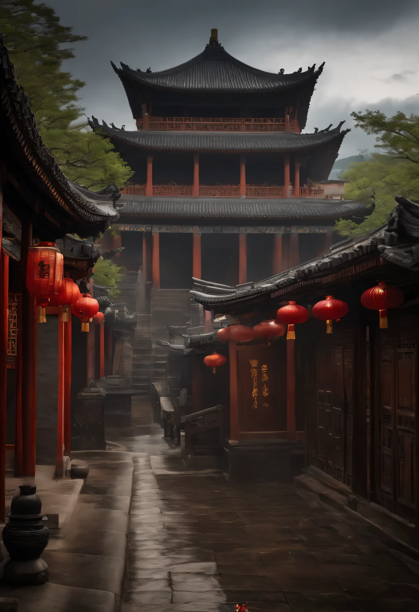 The case took place in one"China-style、swordsmen、Dark、suspenseful、curiosity"of the world： After a thousand days of rain，The sky is cloudy，For a long time, Chang'an Imperial City，emerges"Rain dissolves"of tragedies，A male warrior was ordered to track down，Recruit talent，Walk around，The layout is meticulouysteries await you to solve, Medieval Japan