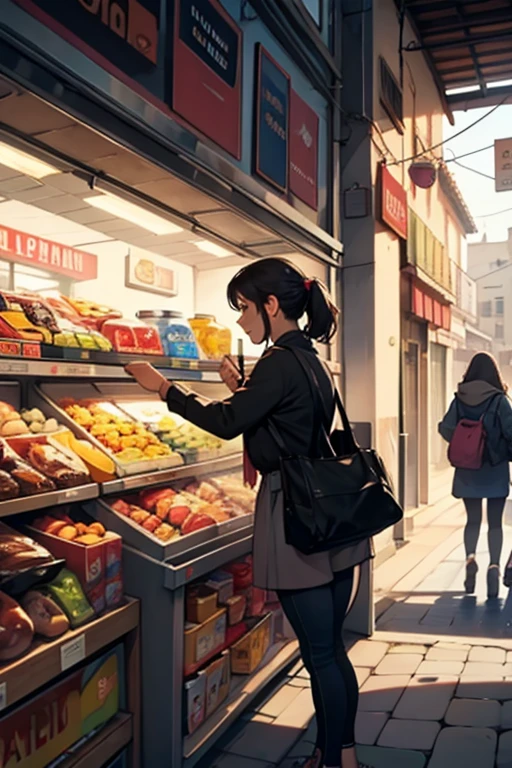 mujer dando la bienvenida a la tienda donde lleva el nombre Janedere