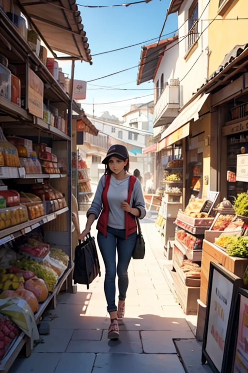 mujer dando la bienvenida a la tienda donde lleva el nombre Janedere