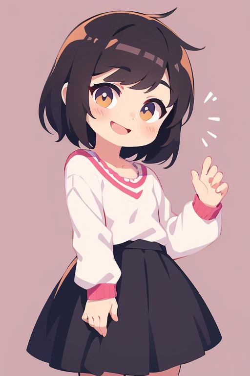 LTR mix,magzine style,cute young girl,smile,looking,simple short hair