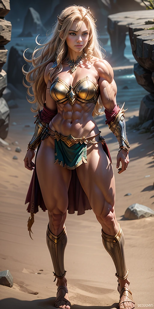 Asgard,valkyrie,Senhora Cavaleiro,Anatomia correta,epic fantasy digital art,tmasterpiece,8k,high-definition resolution,desenho detalhado,Qulidade Superior,, Epic composition, muscular body