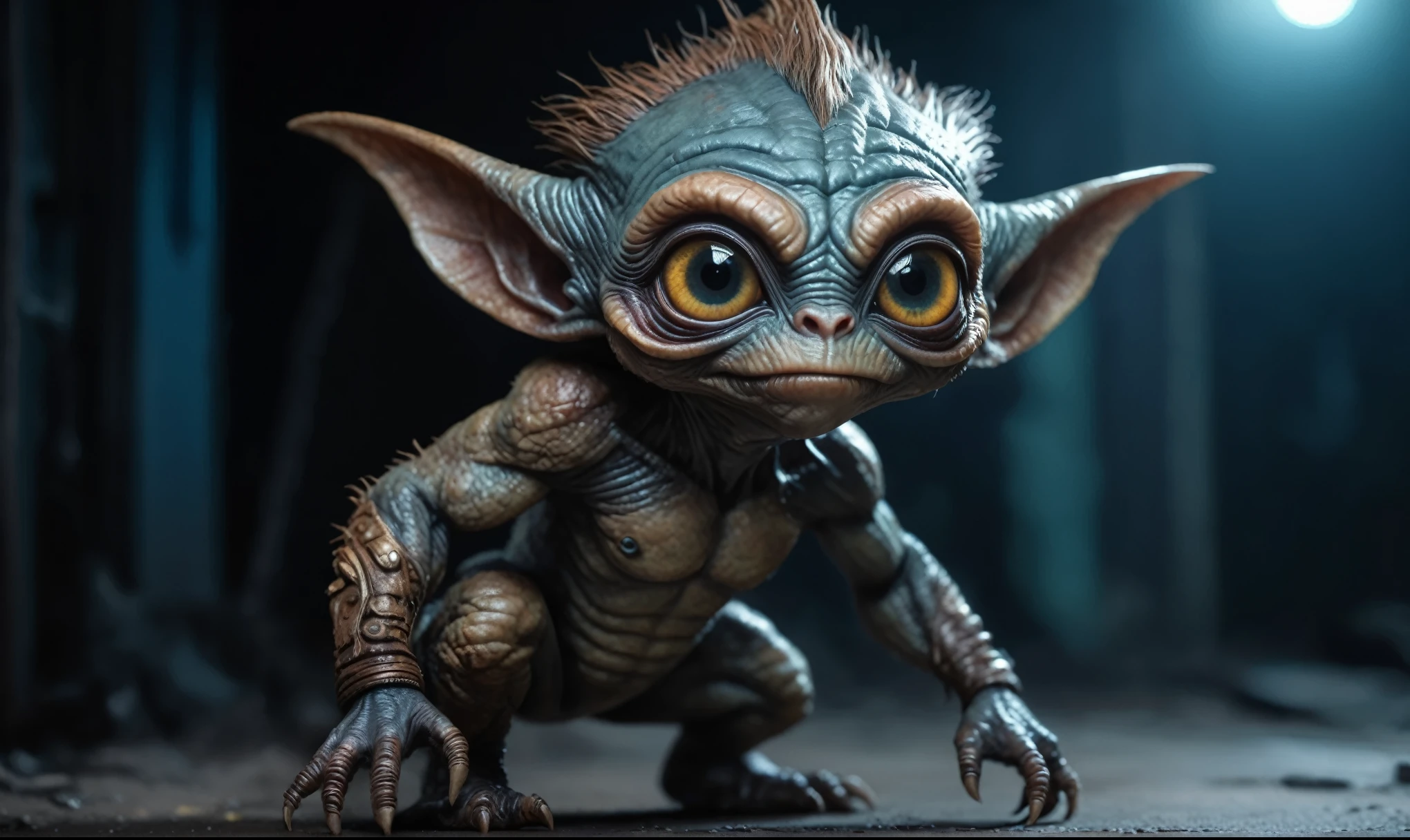 full-body-shot,niobium graphite (The Alien Entity:troll:0.5), babychild, wants eat,survival in criminal city of future,Cinematic,soft colors, Technicolor,natural skin textures, hyper realism, hyper detailed,Extremely detailed,High contrast,Masterpiece,Realistic,Ultra Detailed, intricate details,realistic humid leather,extremely intricate,Epic Realistic, cinematic style,irina yermolova,high contrast,HDR,extremely detailed, [deep night landscape],masterpiece,intricate details,faded,eyes extremely detailed, high detailed eyes,8k resolution,RAW,retina, Nikon Z9,jibaro
