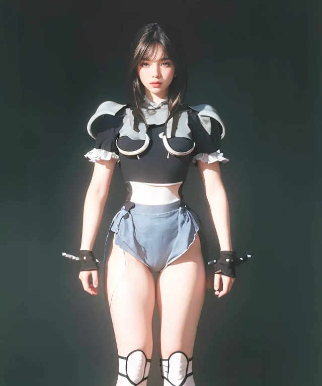 highest quality, masterpiece, Ultra-high resolution, (Realistic:1.4), RAW Photos, One Girl, Off the shoulder, In the Dark, Deep Shadow, moderate, Cold Light Bust Top