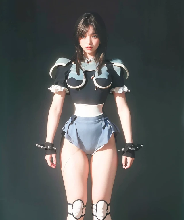 highest quality, masterpiece, Ultra-high resolution, (Realistic:1.4), RAW Photos, One Girl, Off the shoulder, In the Dark, Deep Shadow, moderate, Cold Light Bust Top