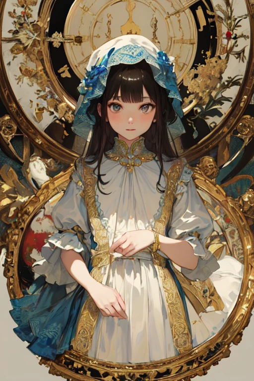 girl,masterpiece, highest quality, official art, flat color