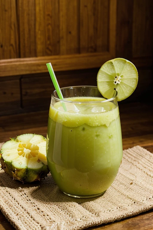Create a destination drink pineapple green apple cucumber orange juice