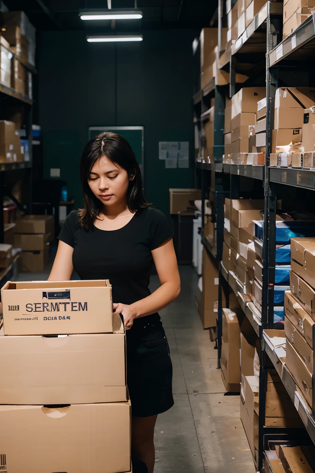 Generate an image of inventory management software built from scratch with python