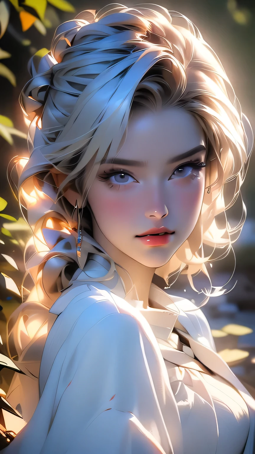 最high quality, (Realistic:1.2), One girl, alone, Detailed face, Face Focus, Are standing, Black Hair,(hair ornaments:1.35),office lady, Sleeves edged with ribbon, Removable sleeves, Ribbon trim, Wide sleeves, (View Viewer:1.5) Long Hair, Iris, bangs, lips, Detailed face、Detailed eyes、Detailed long eyelashes、Detailed lips、(((Face close-up)))、masterpiece, 最high quality, high quality, High resolution, (In a dimly lit cave),