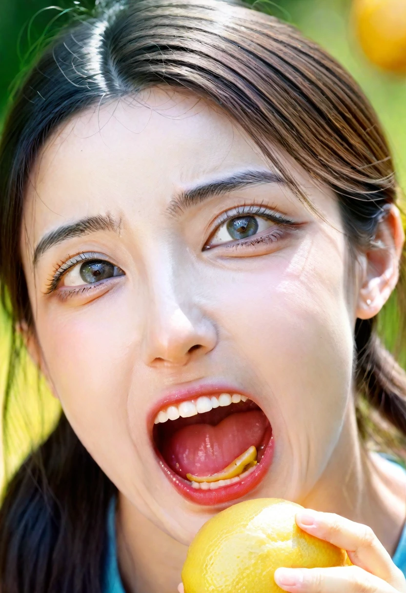 a lemon eating challenge