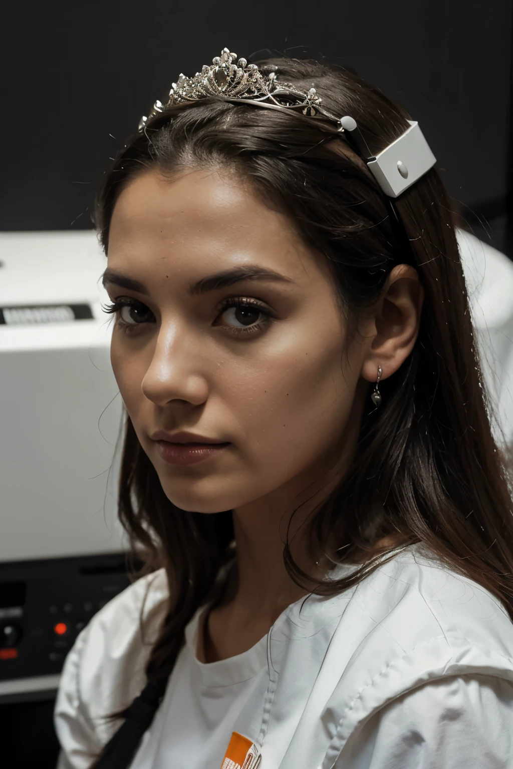 Numero 600 blanco, detras de audifonos jbl 510 de diadema con fondo negro